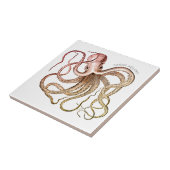 Whimsical Octopus en tentakels noemen Tegel Tegeltje (Zijkant)