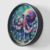 Whimsical Octopus Olieverfschilderij Nautisch Stra (Hoek)