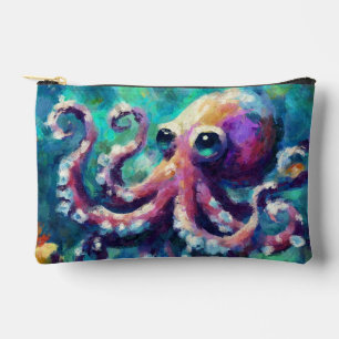 Whimsical Octopus Olieverfschilderij Nautisch Stra Etui