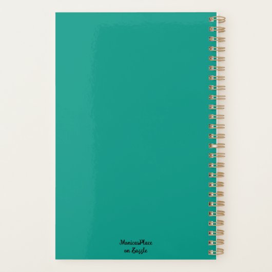 Whimsical Octopus Olieverfschilderij Nautisch Stra Planner (Achterkant)