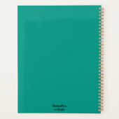 Whimsical Octopus Olieverfschilderij Nautisch Stra Planner (Achterkant)