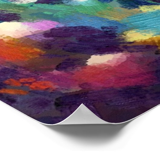 Whimsical Octopus Olieverfschilderij Nautisch Stra Poster (Hoek)