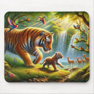 Whimsical Oerwoud Paradise Painting Muismat