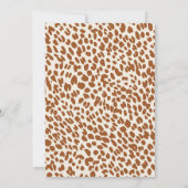 Whimsical Oerwoud Safari Dieren Jongen Baby shower Bedankkaart (Achterkant)