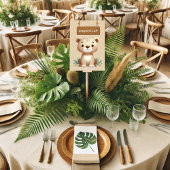 Whimsical Oerwoud Safari Leopard Tafelbord Kaart