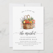 Whimsical Off the Market Bridal Shower Uitnodiging (Voorkant)