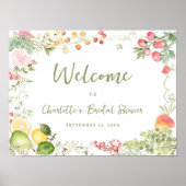 Whimsical Off the Market Bridal Shower Welcome Poster (Voorkant)