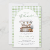 Whimsical Off The Market Farmer Vrijgezellenfeest Kaart (Voorkant)