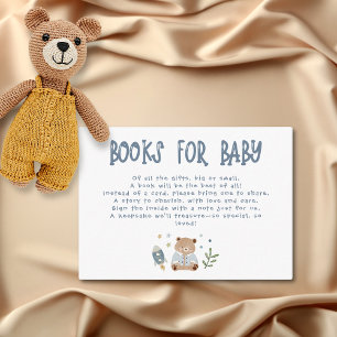 Whimsical Oh Boy Waterverf Doodle Baby shower Informatiekaartje