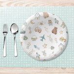 Whimsical Oh Boy Waterverf Doodle Baby shower Papieren Kommen<br><div class="desc">Welkom een kleintje met charme en grillen. Onze betoverende "Oh, Boy!" baby shower papier borden zijn voorzien van handgetekende, doodle-stijl waterverf dieren en speelgoed speels rond uw evenement gegevens. Soft blues, greens, tans, golds en browns creëer een warm, storybook gevoel op een frisse witte achtergrond. Perfect om te vieren met...</div>