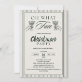 Whimsical Oh Wat Een Leuke Cocktail Kerstfeest Kaart (Voorkant)