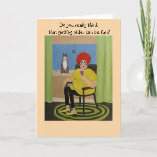 Whimsical older generation, Birthday-kaart Kaart