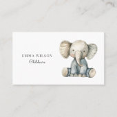 Whimsical Olifant Kinderopvang Visitekaartje (Voorkant)