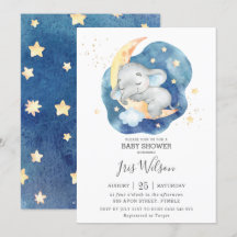 Whimsical Olifant Twinkle Star Baby shower Boy