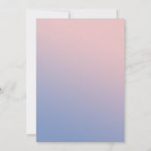 Whimsical Ombre Fairytale Wedding Save the Date (Achterkant)