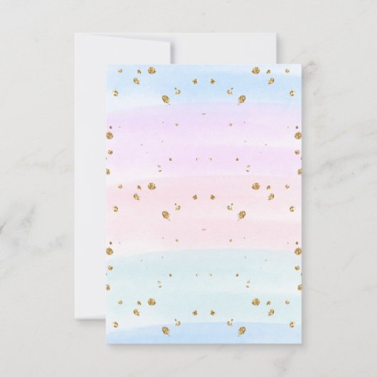 Whimsical Onder het Zee Birthday Party Script Bedankkaart (Achterkant)