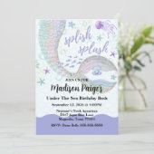 Whimsical Onder het Zee Zeemeermin Verjaardag Kaart (Staand voorkant)