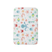 Whimsical onderwater zeedieren badmat (Voorkant Verticaal)