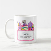 Whimsical Onderwijs Monogram Koffiemok (Links)