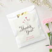 Whimsical One Girl 1e verjaardag Dank je Bedankzakje (Gezegeld)