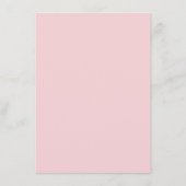 Whimsical Ongewone Kronkels Roze Bruiloft Menu (Achterkant)