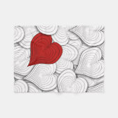 Whimsical Onion Hearts Illustratie Fleece Deken (Voorkant (Horizontaal))
