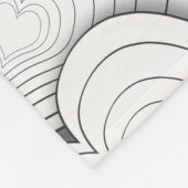 Whimsical Onion Hearts Illustratie Fleece Deken (Hoek)