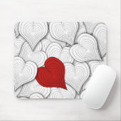 Whimsical Onion Hearts Illustratie Muismat (Met muis)