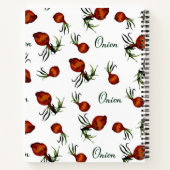Whimsical Onion Pattern Notebook Notitieboek (Achterkant)