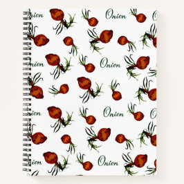 Whimsical Onion Pattern Notebook Notitieboek