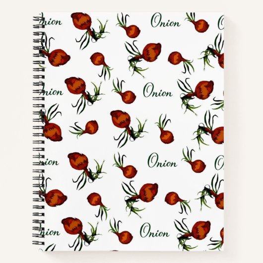 Whimsical Onion Pattern Notebook Notitieboek (Voorkant)