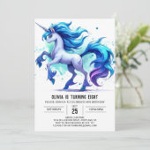 Whimsical Online Paard Verjaardag Kaart (Staand voorkant)