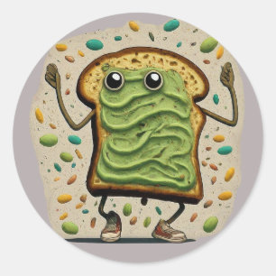 Whimsical Ontbijt Sticker Collectie
