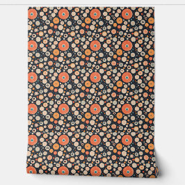 Whimsical Organic Pattern: een speels, smerig ontw Behang