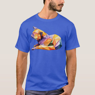 Whimsical Origami Cat1 T-shirt