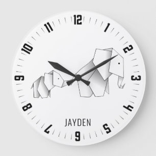 Whimsical Origami Elephants Nursery Grote Klok