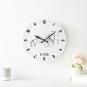 Whimsical Origami Elephants Nursery Grote Klok (Huis)