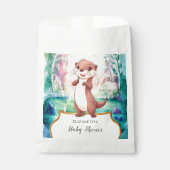 Whimsical Otter Baby shower Bedankzakje (Voorkant)