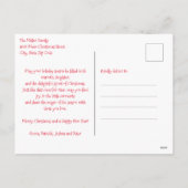 Whimsical Otter met Feestelijke Pet Kerst Feestdagenkaart (Achterkant)