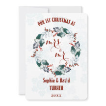 Whimsical Our First KerstWinter Wreate