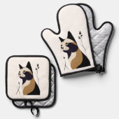 Whimsical Ovenwant & Pannenlap Set (Voorkant / Achterkant)