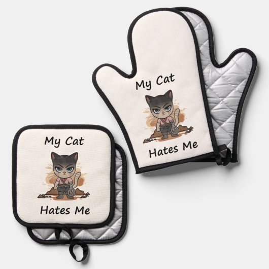 Whimsical Ovenwant & Pannenlap Set (Voorkant / Achterkant)