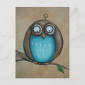 Whimsical Owl Art Briefkaart (Voorkant)