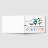 Whimsical Owl Baby shower Gastenboek (Volledig)