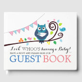 Whimsical Owl Baby shower Gastenboek (Voorkant)
