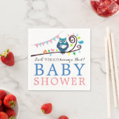Whimsical Owl Baby shower Servetten (Insitu)