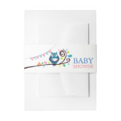 Whimsical Owl Baby shower Uitnodigingen Wikkel (Voorkant Voorbeeld)