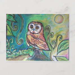 Whimsical Owl Briefkaart