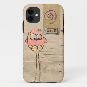 whimsical owl iphone 5 hoesje