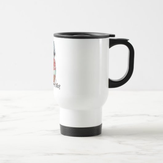 Whimsical Owl met Attitude Travel Mug Reisbeker (Rechts)